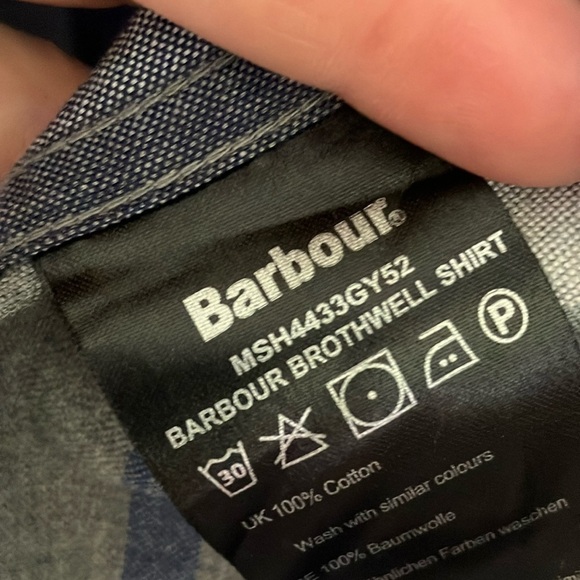 Barbour brothwell Navy and Gray Checkered Shirt - Picture 5 of 7